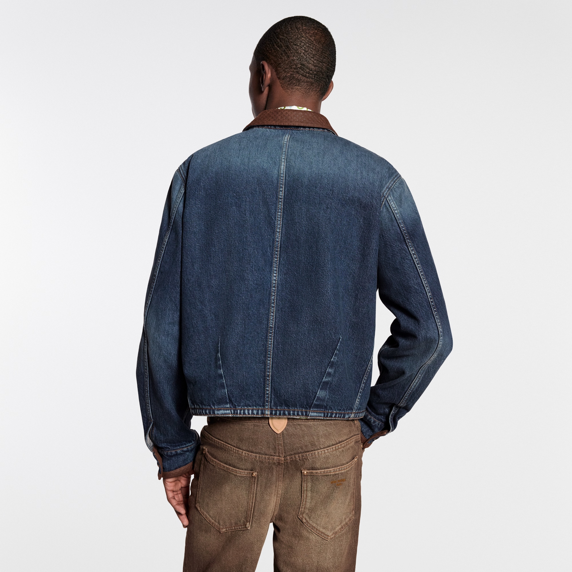 レザーシグネチャーディテールデニムジャケット ｜ルイ・ヴィトン 公式